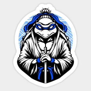 Great Turtle Samurai White Sticker